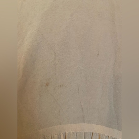 One September Easterly embroidered blouse anthropologie top shirt floral sheer - Picture 7 of 9